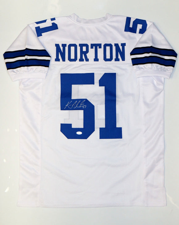 Ken Norton Jr. Signed Autographed Dallas Cowboys Football Jersey (JSA COA)