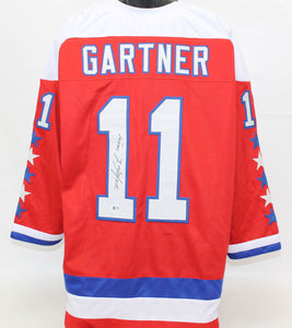 Mike Gartner Signed Autographed Washington Capitals Hockey Jersey (Beckett COA)