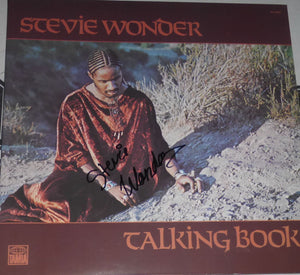 Stevie Wonder Signed Autographed "Talking Book" Record Album (PSA/DNA COA)
