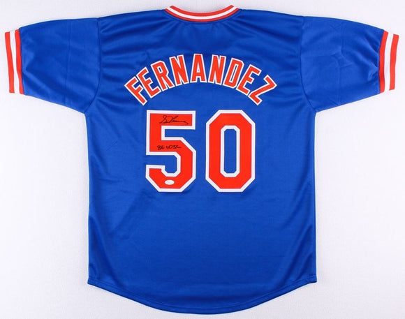 Sid Fernandez Signed Autographed New York Mets Baseball Jersey (JSA COA)