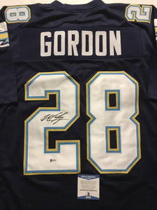 Melvin Gordon Signed Autographed Los Angeles Chargers Football Jersey (Beckett COA)