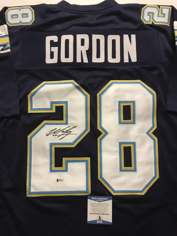 Melvin Gordon Signed Autographed Los Angeles Chargers Football Jersey (Beckett COA)