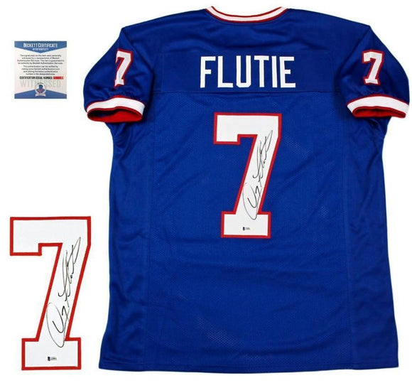 Doug Flutie Signed Autographed Buffalo Bills Football Jersey (Beckett COA)