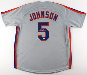 Davey Johnson Signed Autographed New York Mets Baseball Jersey (JSA COA)