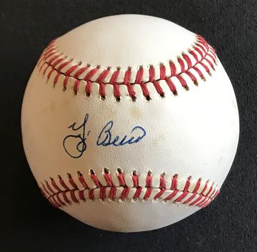 Yogi Berra Signed Autographed Official National League ONL Baseball (SA COA)