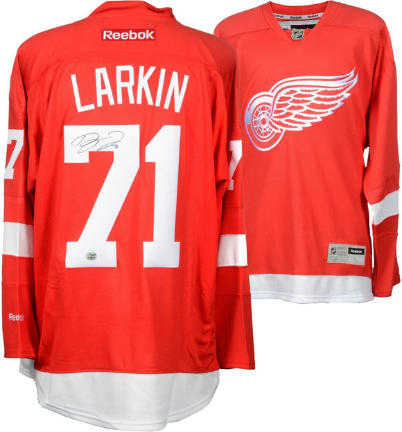 Dylan Larkin Signed Autographed Detroit Red Wings Hockey Jersey (Fanatics COA)