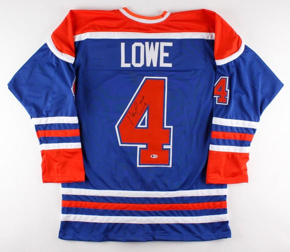 Kevin Lowe Signed Autographed Edmonton Oilers Hockey Jersey (Beckett COA)
