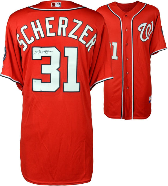 Max Scherzer Signed Autographed Washington Nationals Baseball Jersey (Fanatics COA)