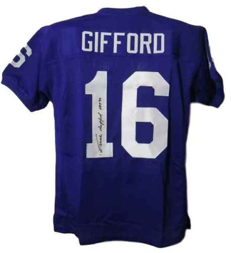 Frank Gifford Signed Autographed New York Giants Football Jersey (JSA COA)