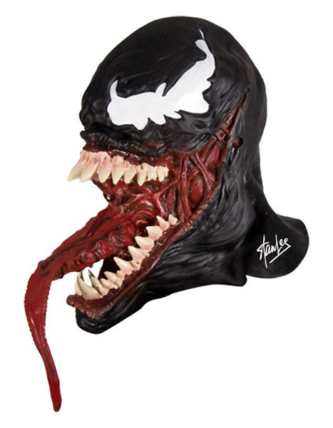 Stan Lee Signed Autographed Venom Mask (ASI COA)