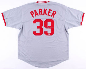 Dave Parker Signed Autographed Cincinnati Reds Baseball Jersey (JSA COA)