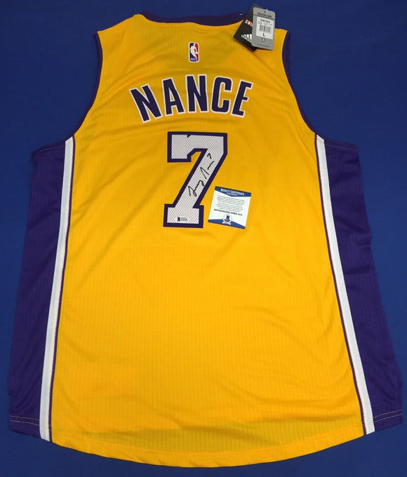 Larry Nance Jr. Signed Autographed Los Angeles Lakers Basketball Jersey (Beckett COA)