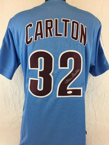 Steve Carlton Signed Autographed Philadelphia Phillies Baseball Jersey (JSA COA)