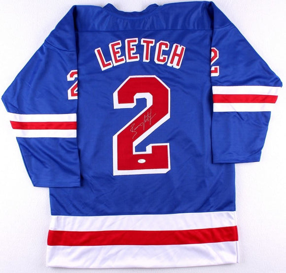 Brian Leetch Signed Autographed New York Rangers Hockey Jersey (JSA COA)