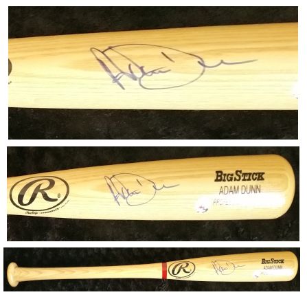 Adam Dunn Signed Autographed Rawlings BigStick Baseball Bat (Schwartz & Adam Dunn COA)