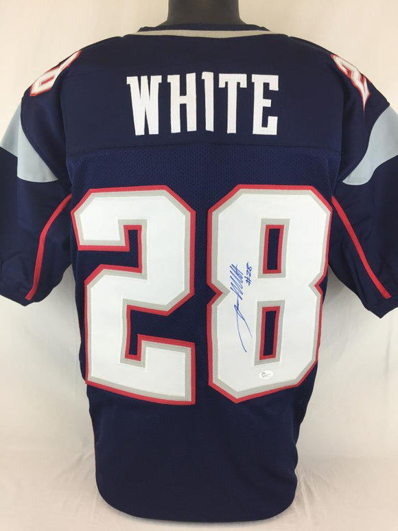 James White Signed Autographed New England Patriots Football Jersey (JSA COA)