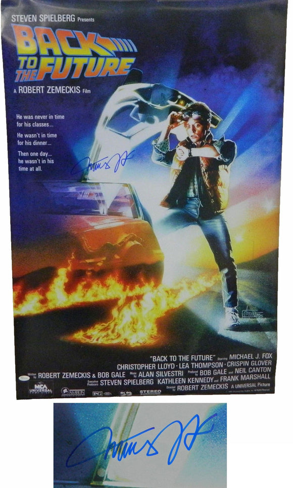 Michael J. Fox Signed Autographed 