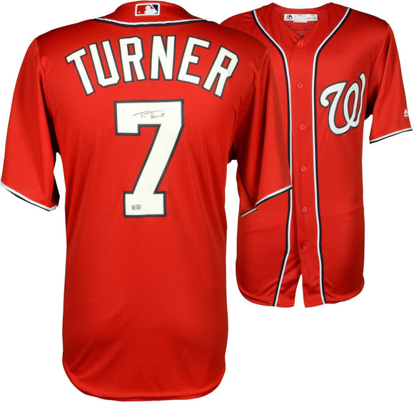 Trea Turner Signed Autographed Washington Nationals Baseball Jersey (M –  Sterling Autographs