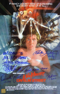 Robert Englund, Heather Langenkamp, Ronee Blakley, Amanda Wyss & Nick Corri Signed Autographed "Nightmare on Elm Street" 11x17 Movie Poster (ASI COA)