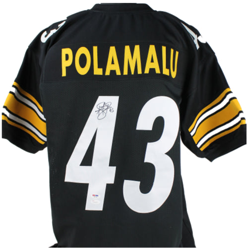 Troy Polamalu Signed Autographed Pittsburgh Steelers Football Jersey (JSA COA)