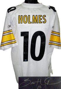 Santonio Holmes Signed Autographed Pittsburgh Steelers Football Jersey (Santonio Holmes Authenticated)