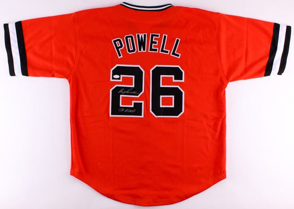 Boog Powell Signed Autographed Baltimore Orioles Baseball Jersey (JSA COA)