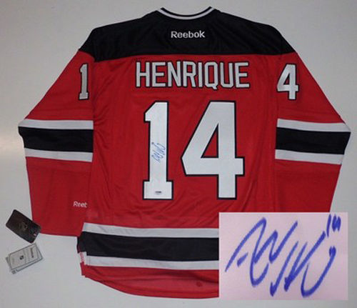 Adam Henrique Signed Autographed New Jersey Devils Hockey Jersey (PSA/DNA COA)