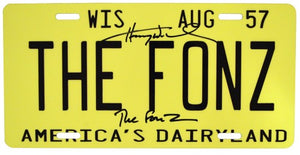 Henry Winkler Signed Autographed "Happy Days" The Fonz License Plate (ASI COA)