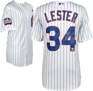 Jon Lester Signed Autographed Chicago Cubs Baseball Jersey (MLB COA)
