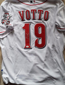 Joey Votto Signed Autographed Cincinnati Reds Baseball Jersey (JSA COA)