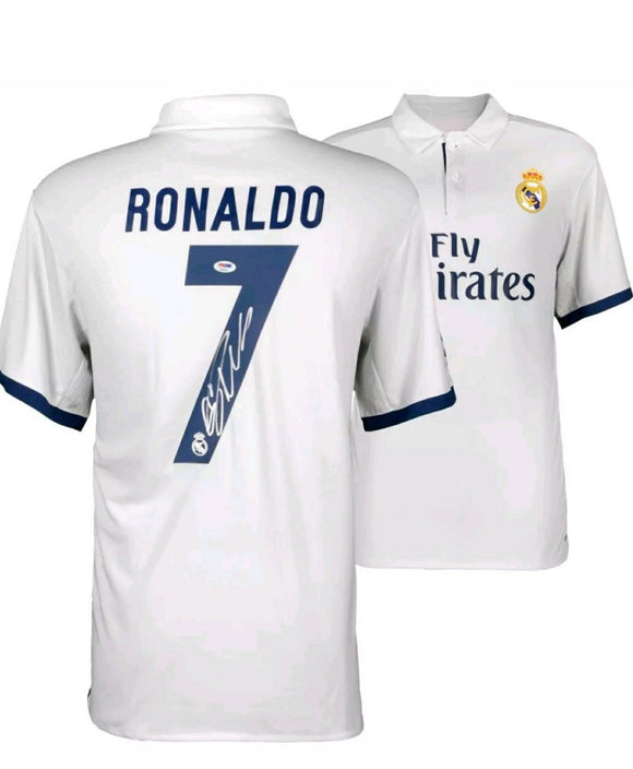 Cristiano Ronaldo Signed Autographed Real Madrid Soccer Jersey (PSA/DNA COA)