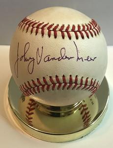Johnny Vander Meer Signed Autographed Official National League ONL Baseball (SA COA)