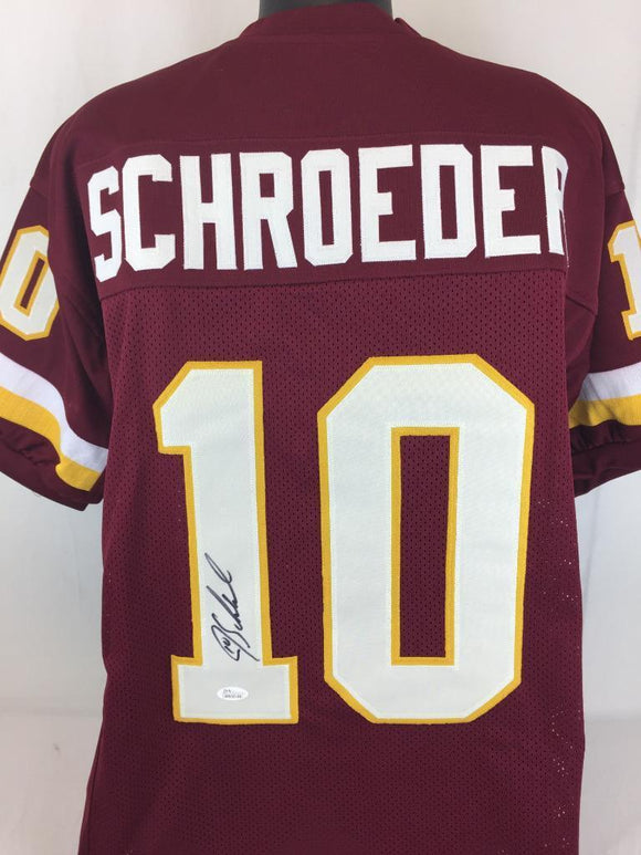Jay Schroeder Signed Autographed Washington Redskins Football Jersey (JSA COA)