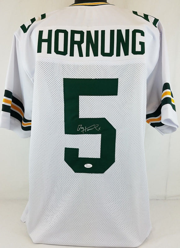 Paul Hornung Signed Autographed Green Bay Packers Football Jersey (JSA COA)