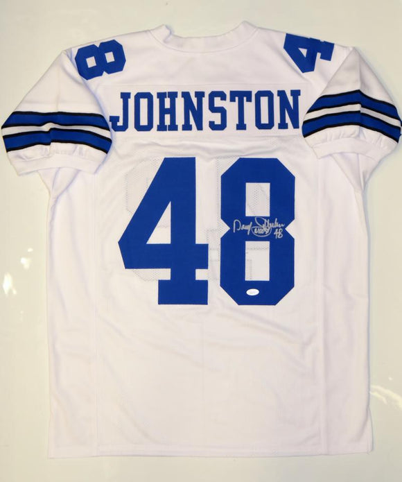 Daryl Johnston Signed Autographed Dallas Cowboys Football Jersey (JSA COA)