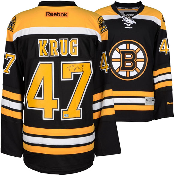 Torey Krug Signed Autographed Boston Bruins Hockey Jersey (Fanatics COA)