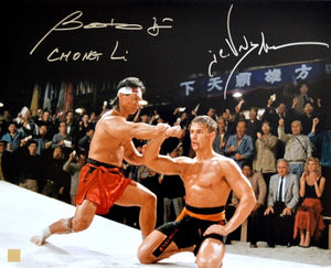 Jean Claude Van Damme & Bolo Yeung "Chong Li" Signed Autographed "Bloodsport" Glossy 16x20 Photo (ASI COA)