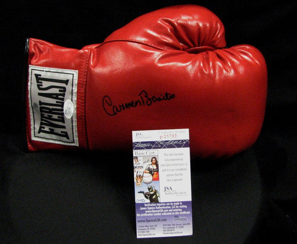 Carmen Basilio Signed Autographed Everlast Boxing Glove (JSA COA)