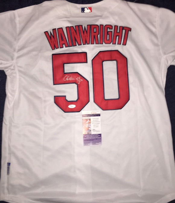 Adam Wainwright Signed Autographed St. Louis Cardinals Baseball Jersey –  Sterling Autographs