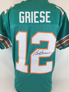 Bob Griese Signed Autographed Miami Dolphins Football Jersey (JSA COA)