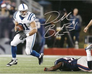 Donald Brown Signed Autographed Glossy 8x10 Photo Indianapolis Colts (SA COA)
