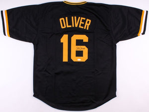Al Oliver Signed Autographed Pittsburgh Pirates Baseball Jersey (JSA COA)