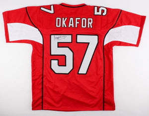 Alex Okafor Signed Autographed Arizona Cardinals Football Jersey (JSA COA)