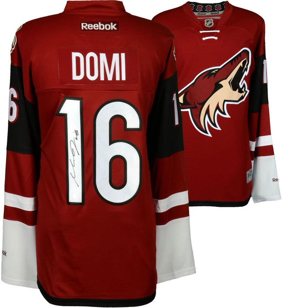 Max Domi Signed Autographed Arizona Coyotes Hockey Jersey (Fanatics COA)