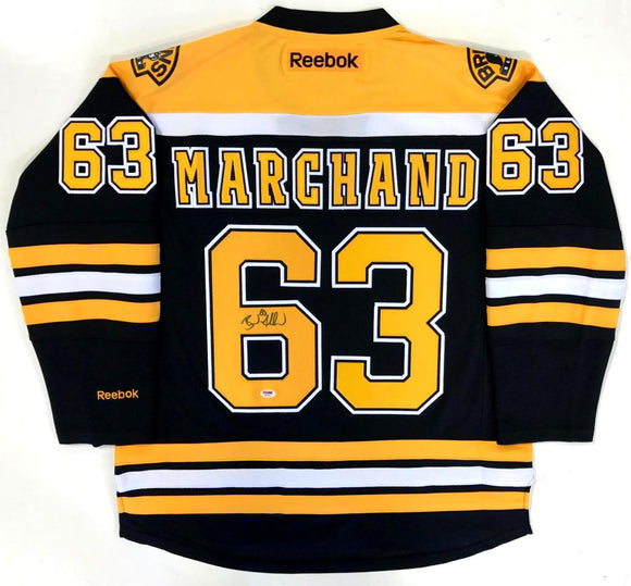 Brad Marchand Signed Autographed Boston Bruins Hockey Jersey (PSA/DNA COA)