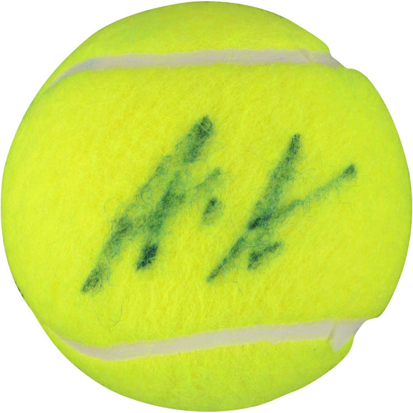 Andre Agassi Signed Autographed Yellow Tennis Ball (Fanatics COA)