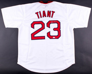 Luis Tiant Signed Autographed Boston Red Sox Baseball Jersey (JSA COA)