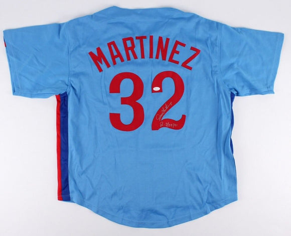 Dennis Martinez Signed Autographed Montreal Expos Baseball Jersey (JSA COA)