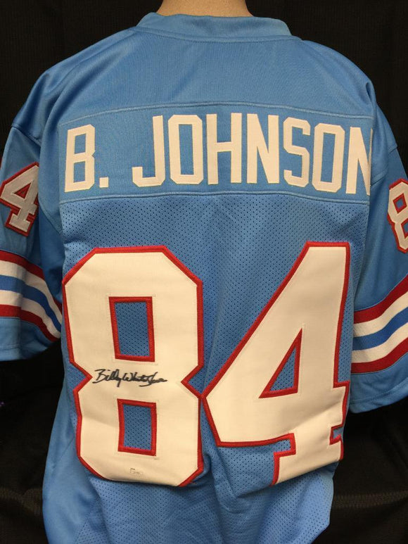 Billy 'White Shoes' Johnson Signed Autographed Houston Oilers Football Jersey (JSA COA)