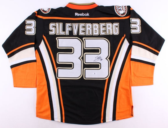 Jakob Silfverberg Signed Autographed Anaheim Ducks Hockey Jersey (Beckett COA)